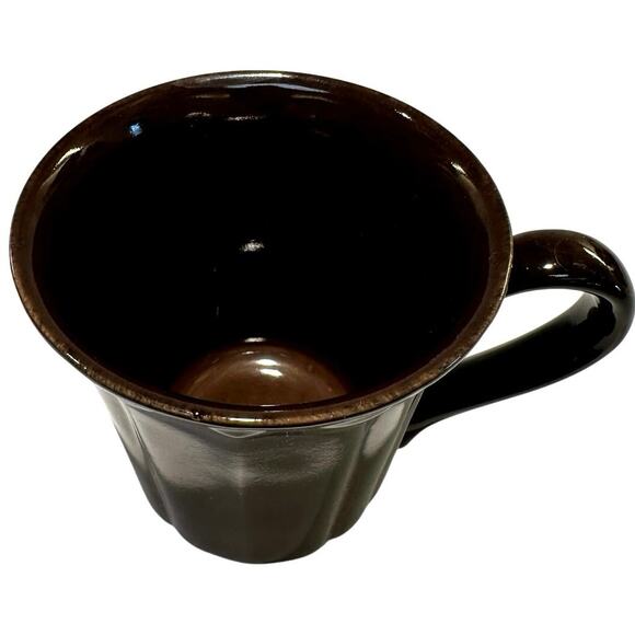 Noble Excellence Toscano Brown Coffee Tea Latte Mugs-Set of 6 - Picture 5 of 6